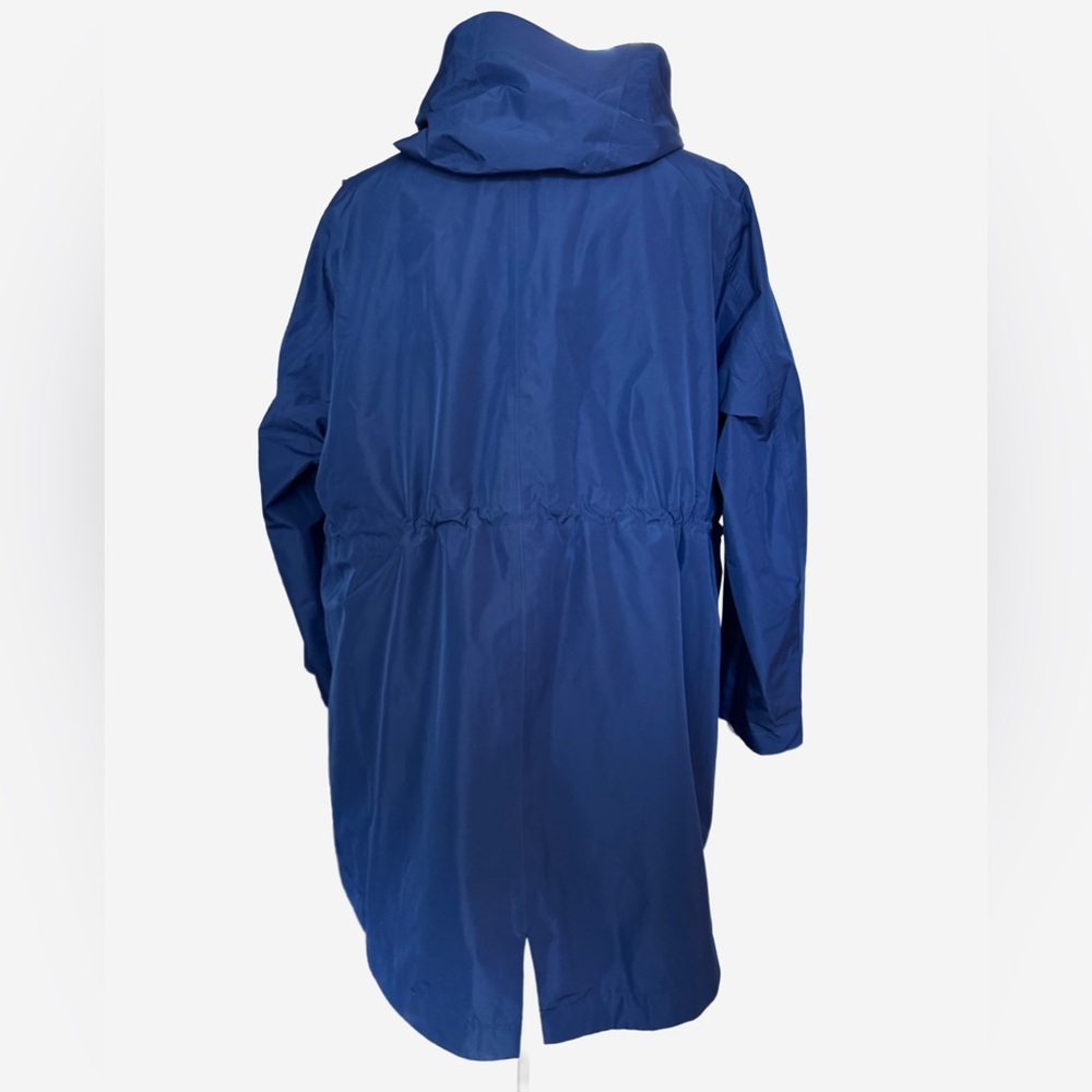 Lands’ End Navy Squall Hooded Waterproof Raincoat • Sealed Seams • Plus Size 2X - Picture 4 of 12